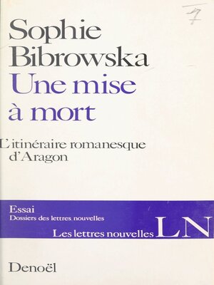 cover image of Une mise à mort